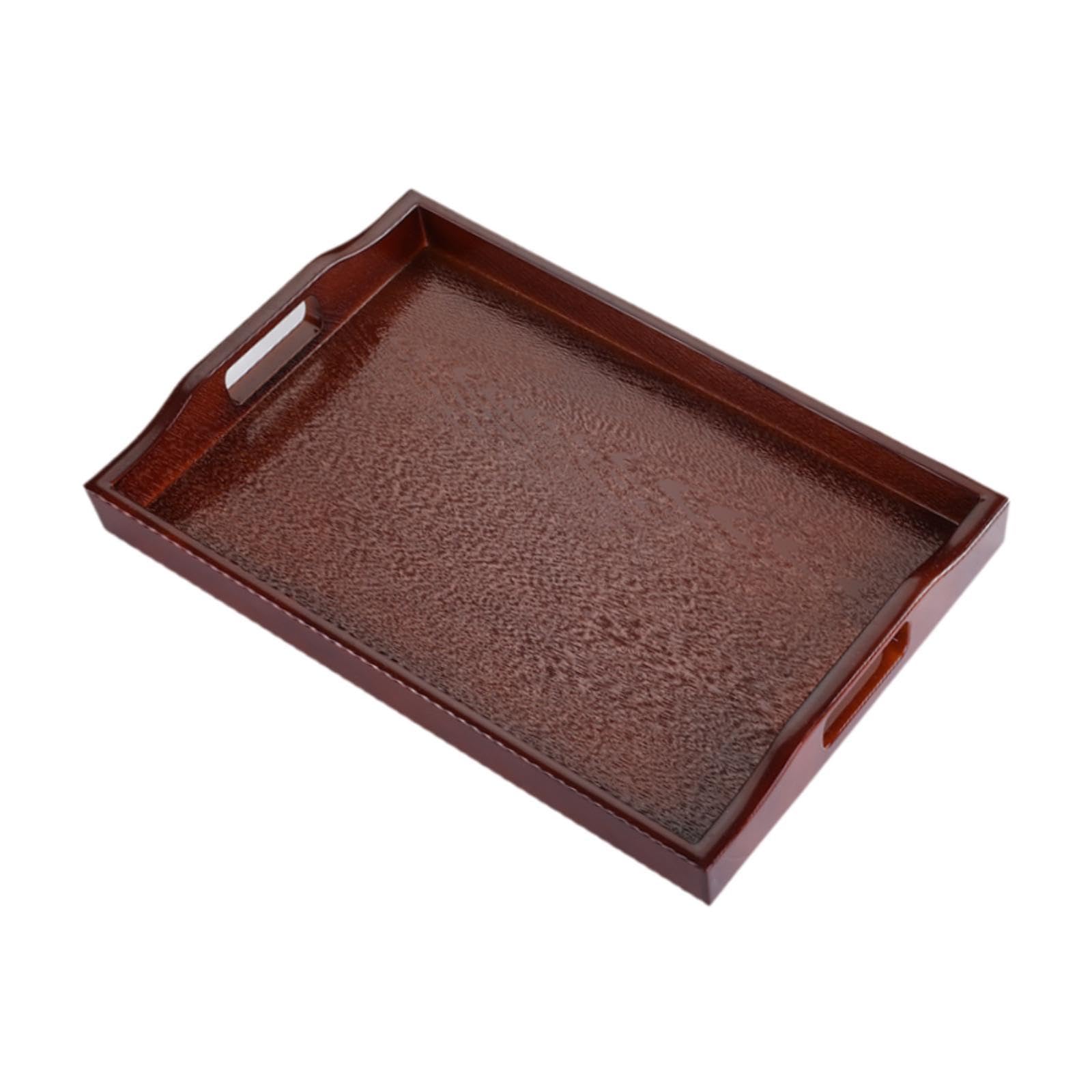 The Style Sutra Bathroom Vanity Tray Anti Slip Kitchen Soap Tray For Countertop Dresser Soap S Brown|Dinnerware & Serving Dishes