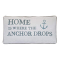 Levtex Home Provincetown Decorative Pillow (12X24In.) - Home Anchor - White, Grey, And Soft Teal