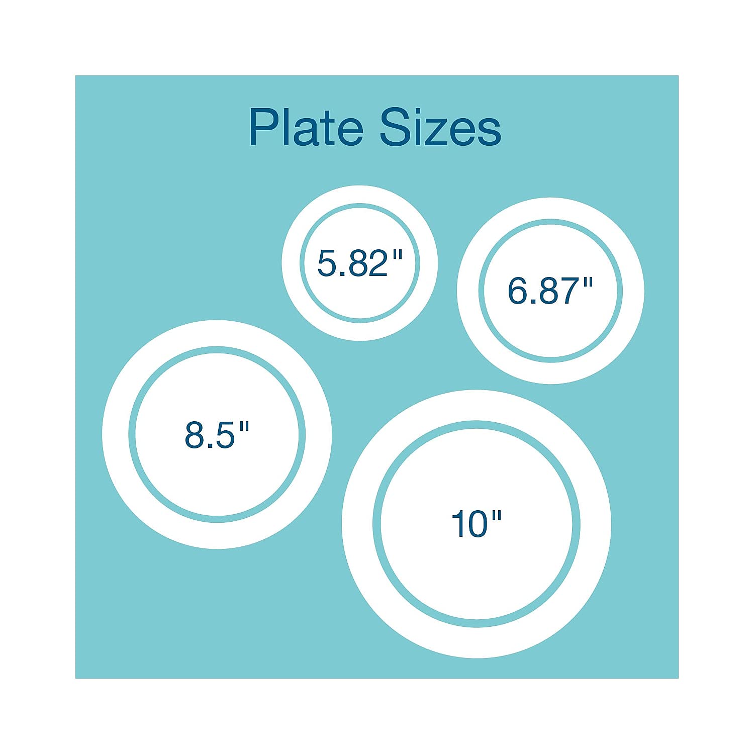 Dixie Pathways Table Ware, 10.13" Diameter, White