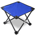 Forbidden Road Camping Stool Portable Footrest For Hiking Fishing Backpacking Beach Travel - Capacity 220Lbs (Blue, 14.17 * 11.8 Inch)