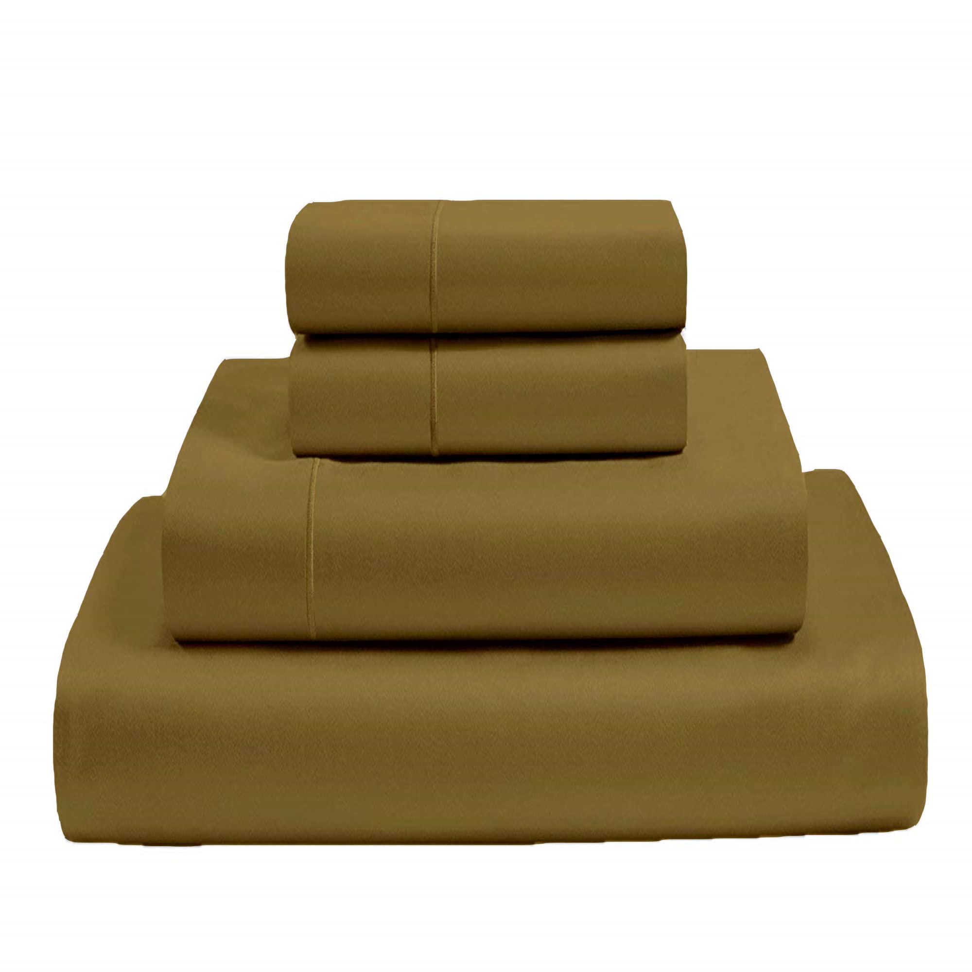 Mygiza Sheets,100% Giza Egyptian Cotton Sheets-Twin Size Giza Cotton Sheets Set To Fit Upto 15 Inches Deep Mattress (4 Pcs) Taupe