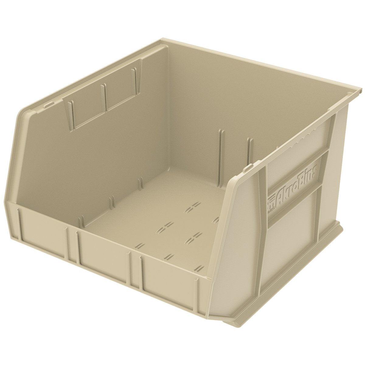 Akro-Mils 30270 AkroBins Plastic Hanging Stackable Storage Organizer Bin, 18-Inch x 16-Inch x 11-Inch, Stone, 3-Pack