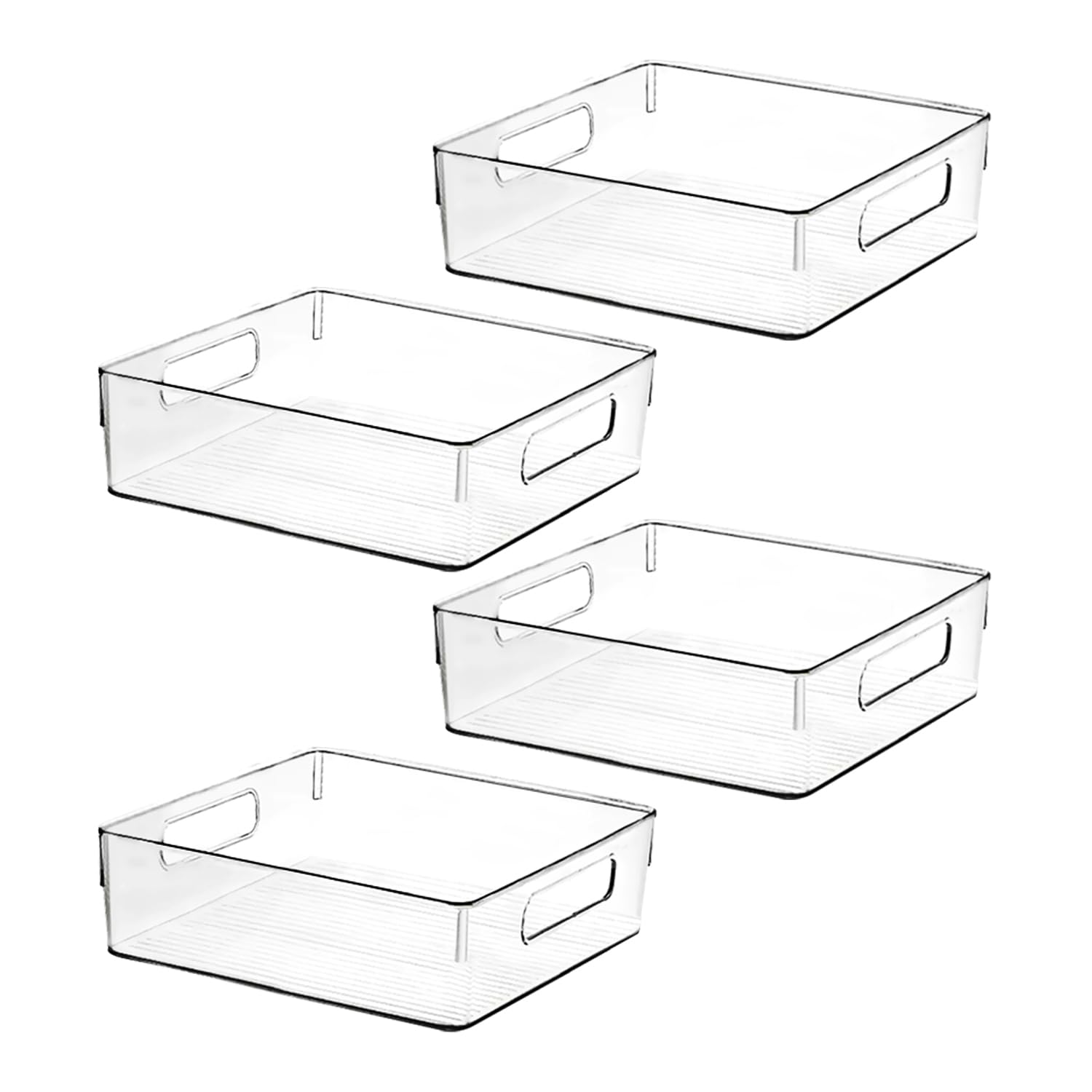 Clear Plastic Storage Bins, Pantry Organizers And Storage, Kitchen Organization And Storage Containers Bins For Organizing, Frid