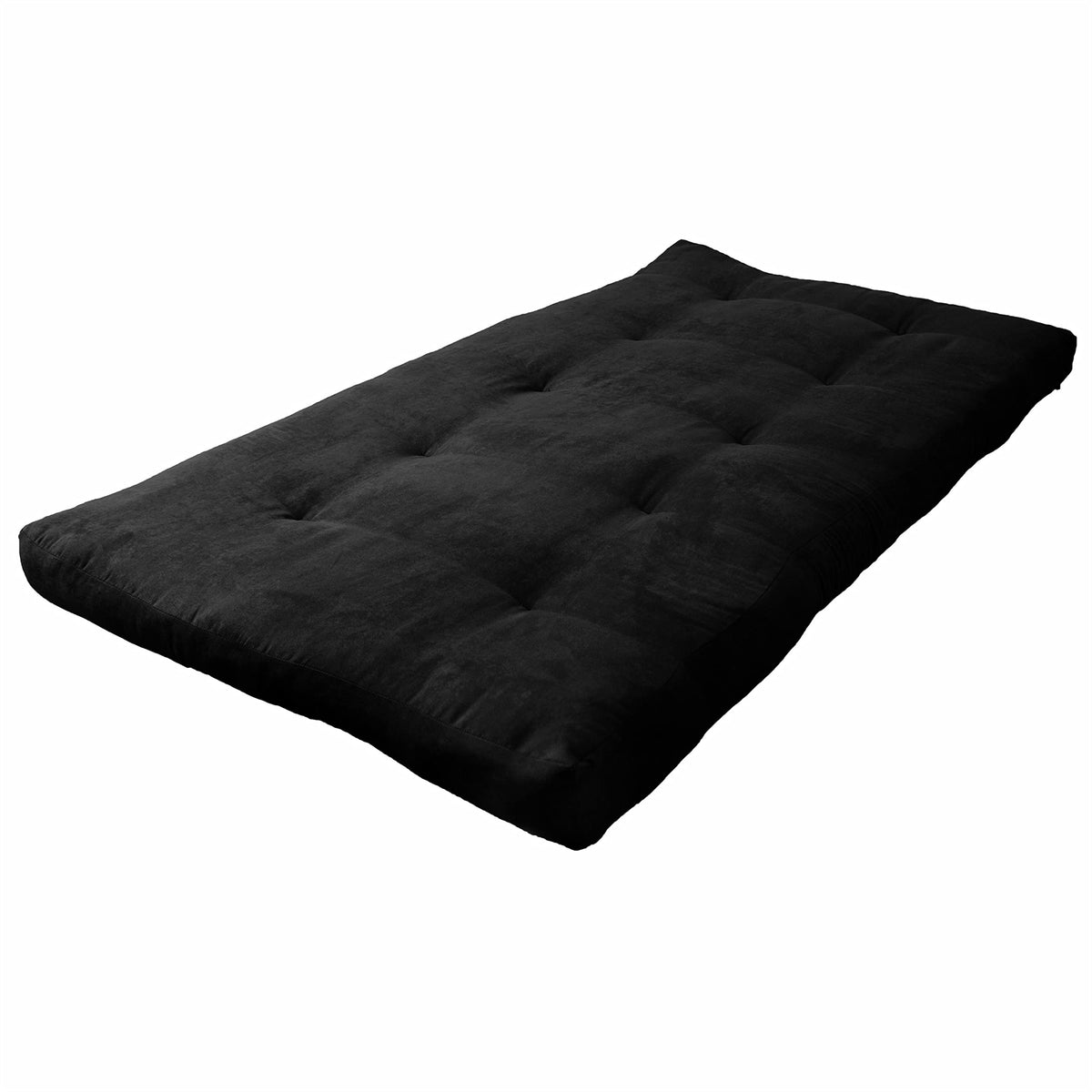 Blazing Needles Vitality 6&quot; Microsuede Futon Mattress, Twin, Black