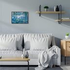 Stupell Industries Classic Water Lilies Painting Pond Detail, Designed By Claude Monet Wall Art, 16 X 20, Black Framed