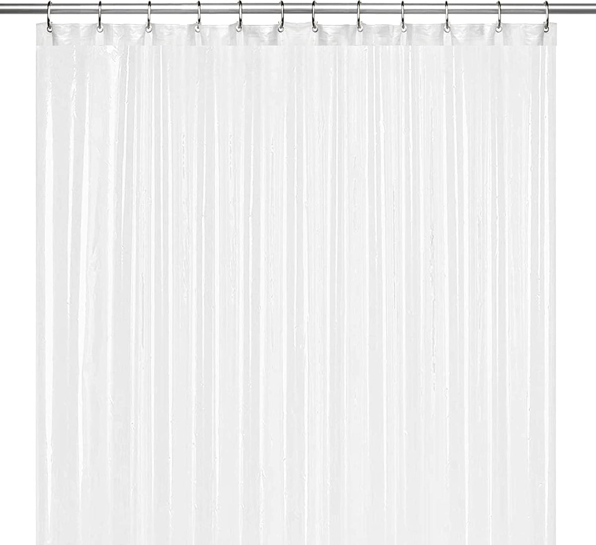 Liba Bathroom Shower Curtain - Waterproof Plastic Shower Curtain Premium Peva Non-Toxic With Rust Proof Grommets Frosted 10G Hea