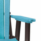 American Furniture Classics 511ARB Fan Back Chair, Aruba Blue and Black