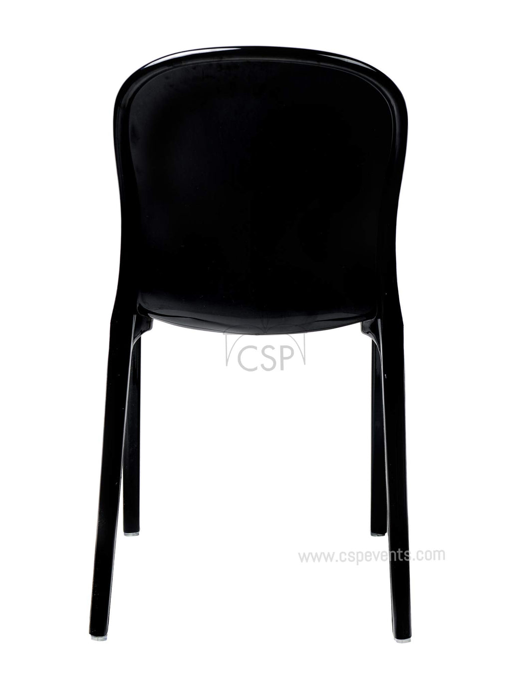 Commercial Seating Products Polycarbonate Genoa Chairs, Black