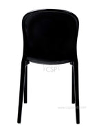 Commercial Seating Products Polycarbonate Genoa Chairs, Black