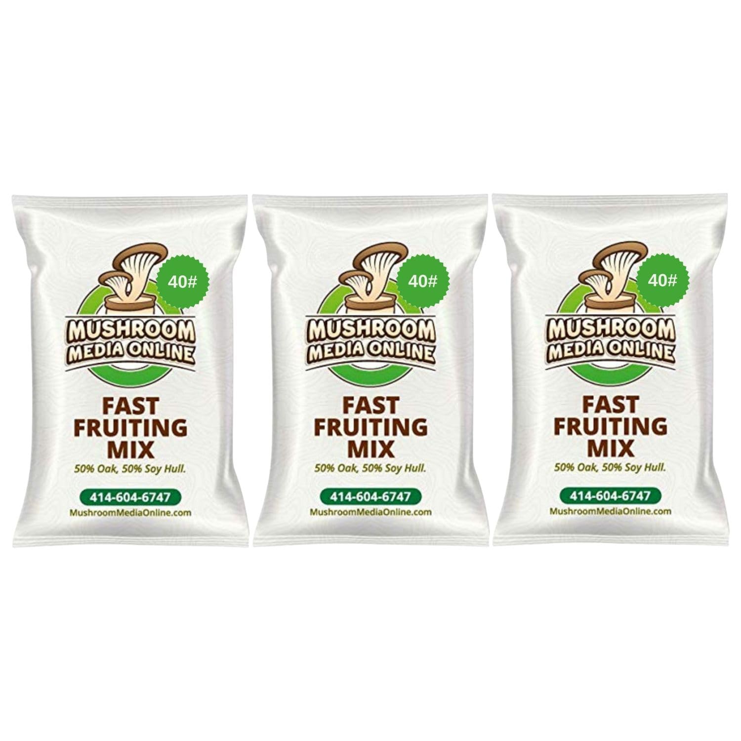 Mushroommediaonline: Fast Fruiting Pellets, Aka Masters Mix (50% Oak And 50% Soy) - Ideal And Fast-Growing Substrate For Mushroo