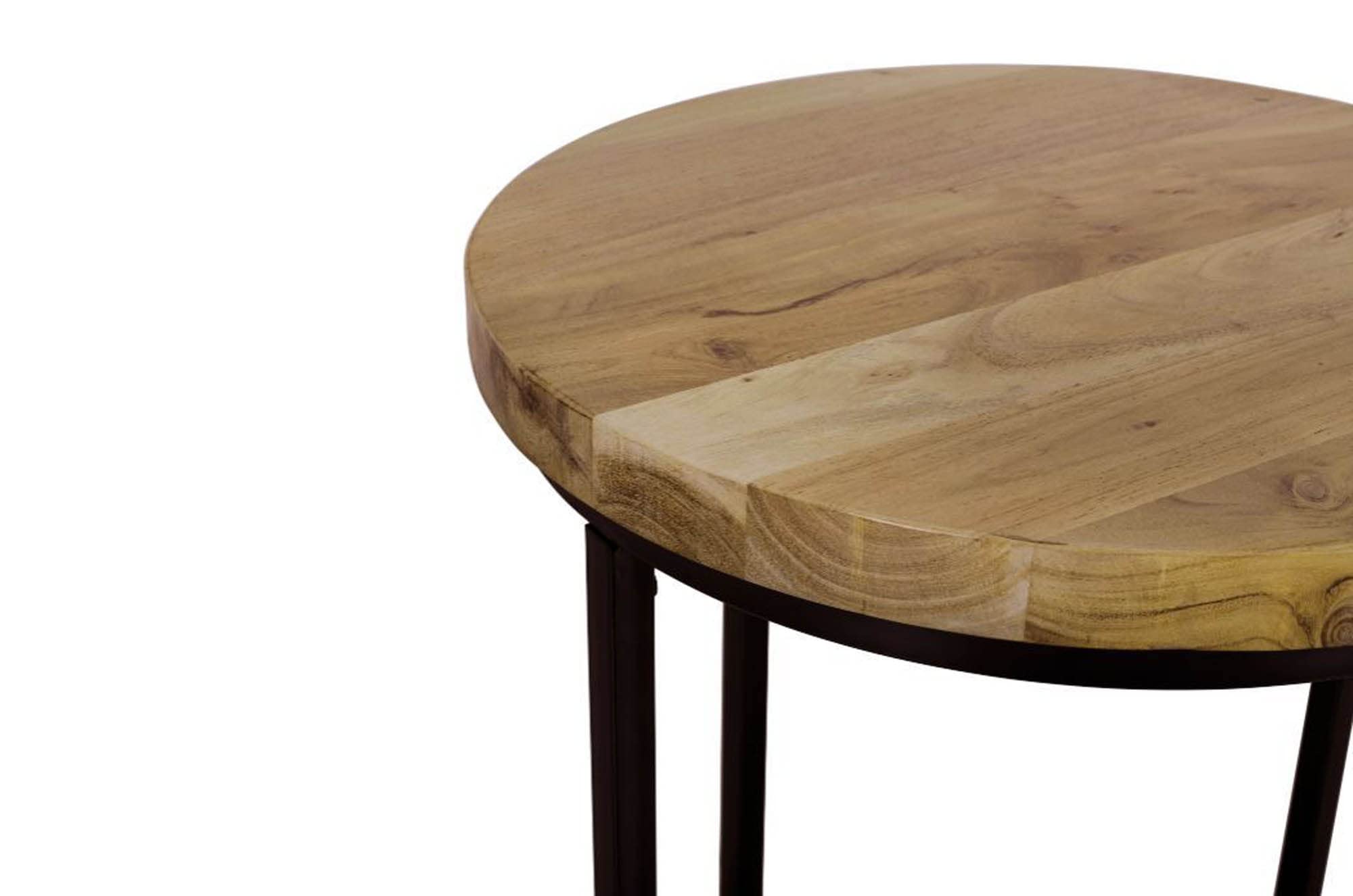 Ames Solid Wood Modern 20&quot; Round End Table