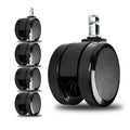 New Soft Caster Wheel For Herman Miller Aeron Embody Mirra Sayl Chair, Hardwood Floors 1Set/5Pc