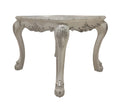 Acme Dresden Square Wooden Top End Table with Claw Legs in Bone White