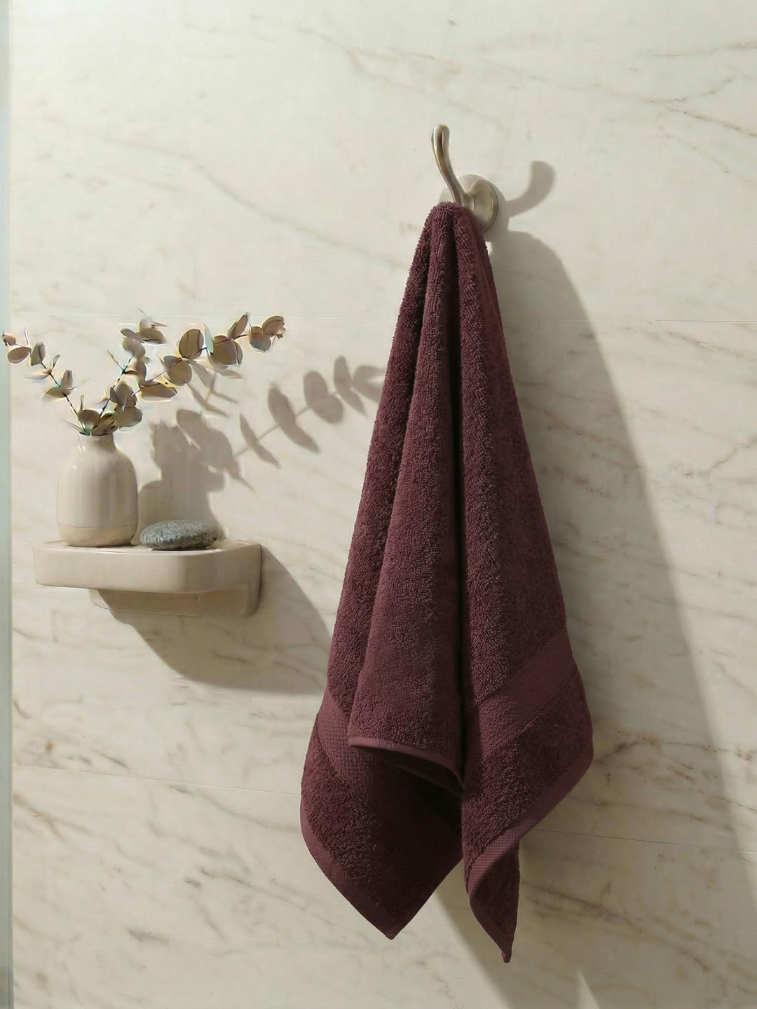 Monte Carlo Essential 100% Cotton Bath Towel | 380 GSM Lightweight & Quick Dry | Soft Absorbent Compact Towel 60x120 cm | Skin F