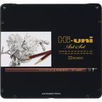 Uni Hi Wooden Pencil Art Set - 10B To 10H - Box Of 22 (Huas)