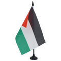 Jordan Table Flag 5' X 8' - Jordanian Desk Flag 21 X 14 Cm - Black Plastic Stick And Base - Az Flag