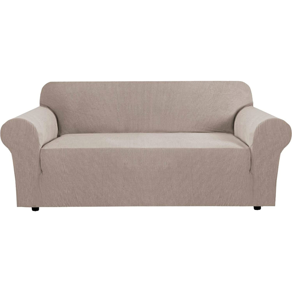 H.Versailtex Stretch Extra Large Sofa Covers Sofa Slipcovers For Living Room Feature Thick Checked Jacquard Fabric With Elastic