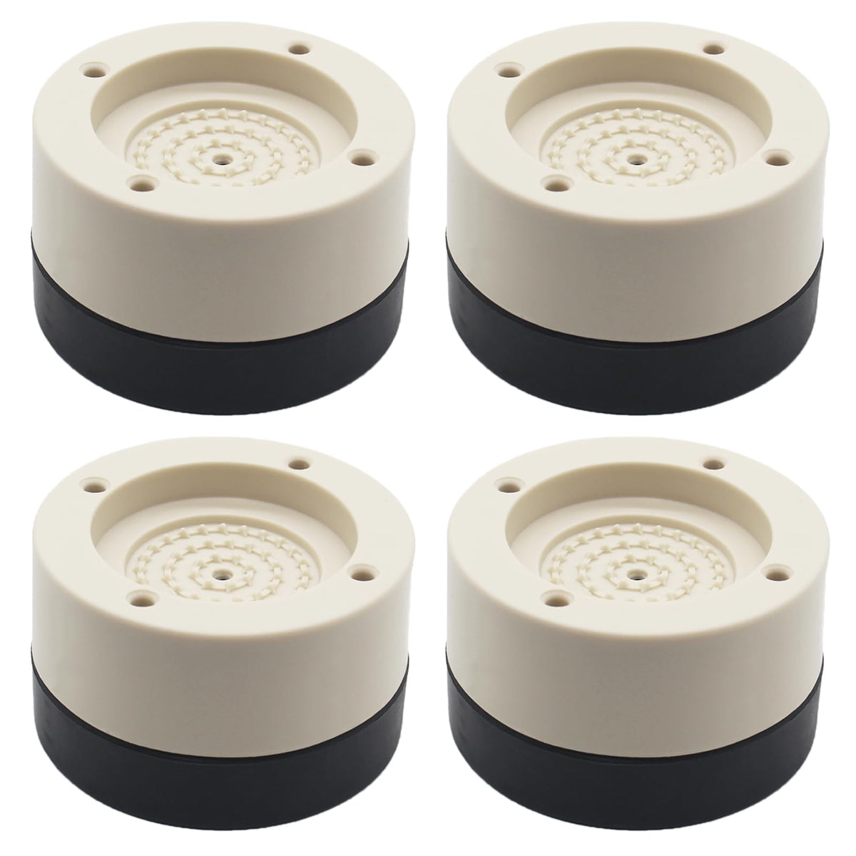 HANIHUA 4 Sets Furniture Risers Bed Risers (Beige), 1.3 inch Heavy Duty Bed Lifts Risers for Table, Sofa, Couch, Desk, Chair Ris