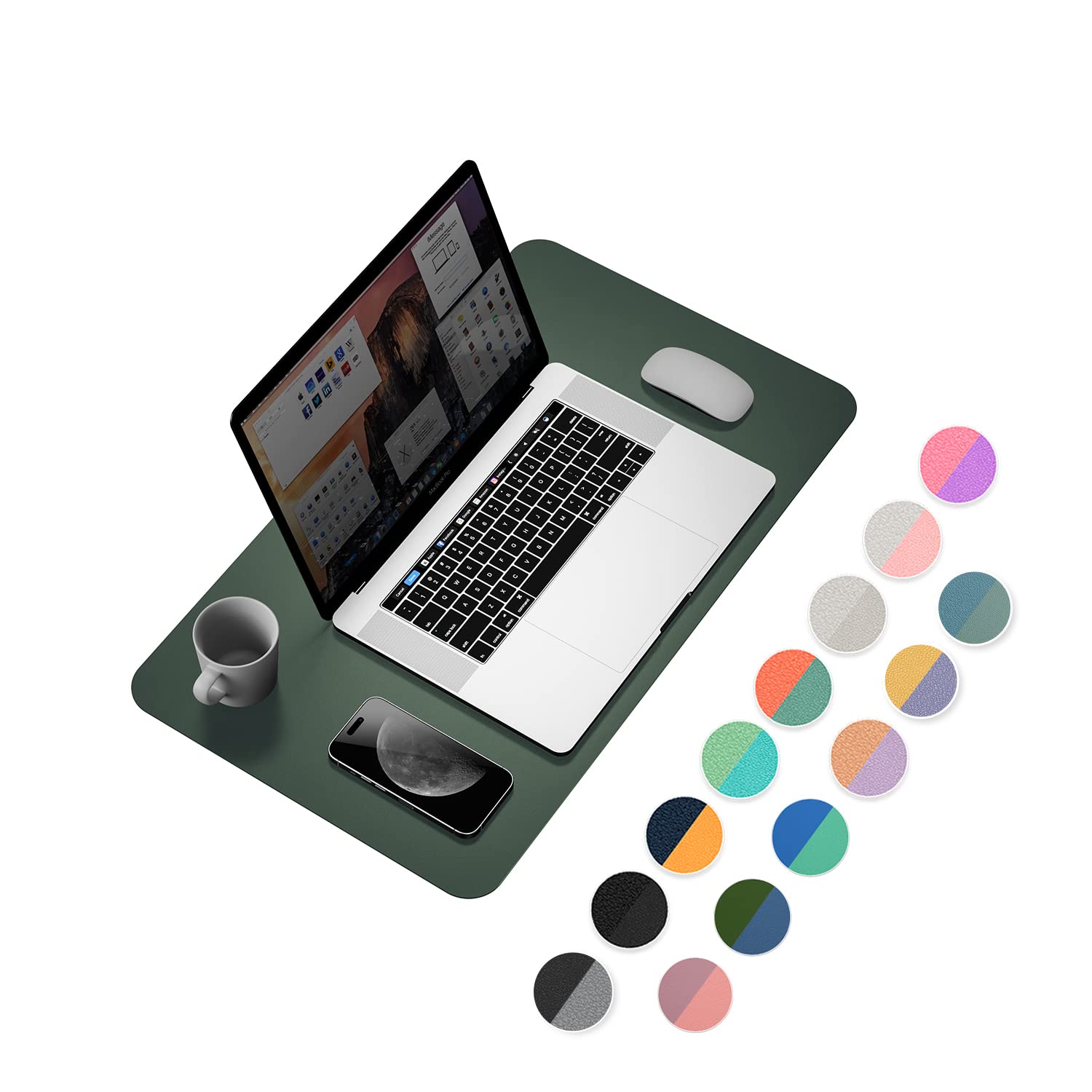 Ysagi Office Desk Pad, Desk Mat, 23.6' X 13.7' Ultra Thin Waterproof Pu Leather Desk Blotter, Laptop Desk Pad Protector For Ke