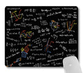 Wknoon Maths Science Gaming Mouse Pad Custom Design, Colorful Math Formulas Slide Art Mouse Pads Cute Mat