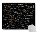 Wknoon Maths Science Gaming Mouse Pad Custom Design, Colorful Math Formulas Slide Art Mouse Pads Cute Mat