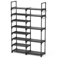 ROJASOP Shoe Rack Organizer, 8-Tier Metal Shoe Rack for Closet Entryway Garage, 26-32 Pairs Tall Shoe Boot Storage Shelf with 15