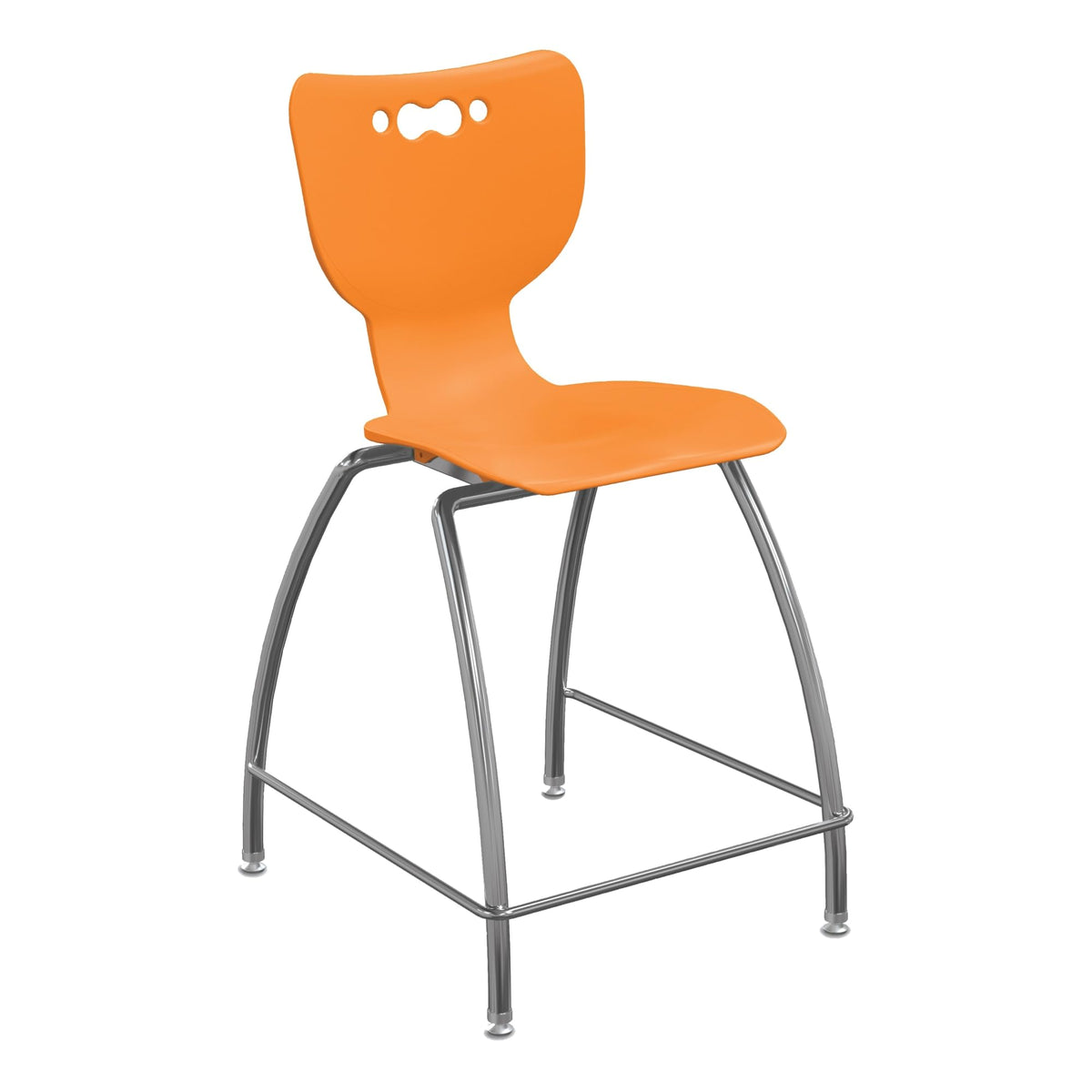 Mooreco Hierarchy Stool - 4-Leg Stool (30 Inch) - Orange (53221-Horg)