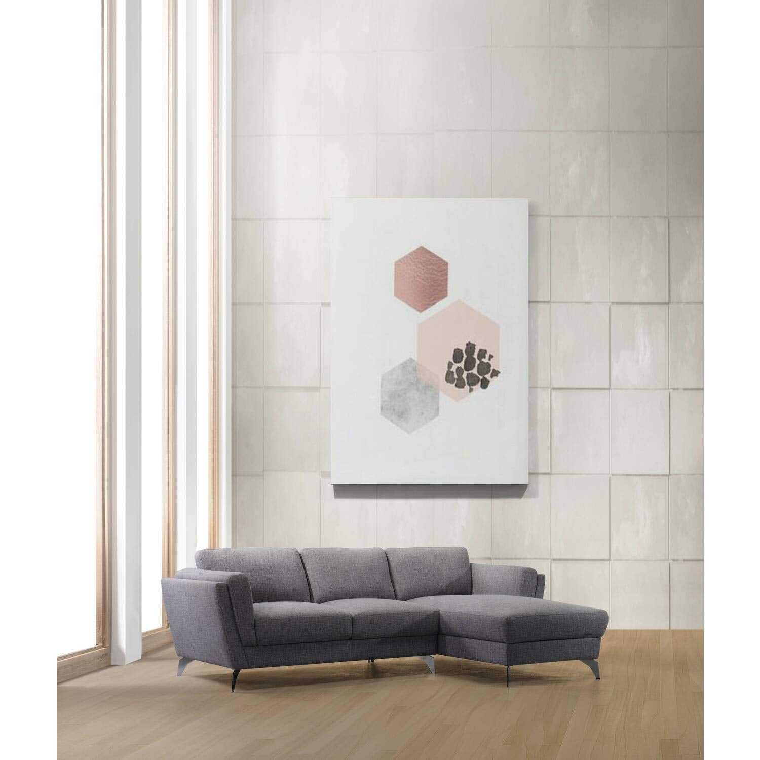 Beckett Fabric L-Shaped Sectional Sofa - Thumbnail 2