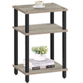 TUTOTAK End Table, Side Table, Nightstand, 3-Tier Storage Shelf, Couch Table for Small Space, Living Room, Bed Room TB01BG049