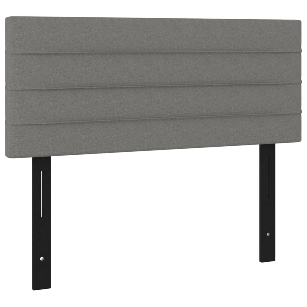 vidaXL Headboard Dark Gray 39.4"x2"x30.7"/34.6" Fabric
