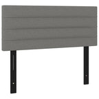 vidaXL Headboard Dark Gray 39.4"x2"x30.7"/34.6" Fabric