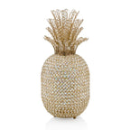 HomeRoots Gold/Clear 23' Glam Bling Faux Crystal and Gold Pineapple