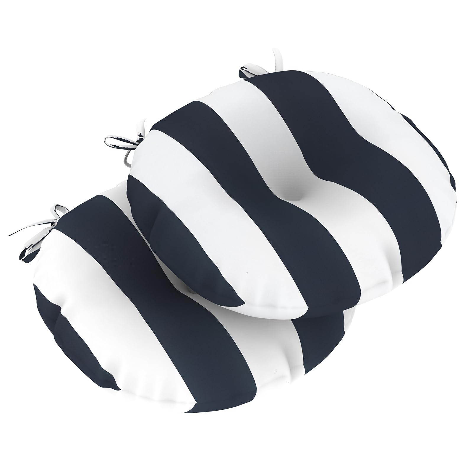 Lvtxiii Outdoor Bistro Seat Cushions 15'X15'X4' Water Repellent Seat Cushions With Ties Patio Fluffy Chair Pads For Home Offi