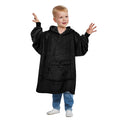 Catalonia Blanket Hoodie Sweatshirt For Kids, Oversized Wearable Fleece Pullover With Large Front Pocket, Ages 4-12, Valentine'S