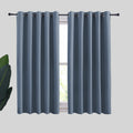 Nicetown Thermal Insulated Curtains Blackout Draperies, Window Treatment Solid Grommet Room Darkening Drape Panels For Bedroom (
