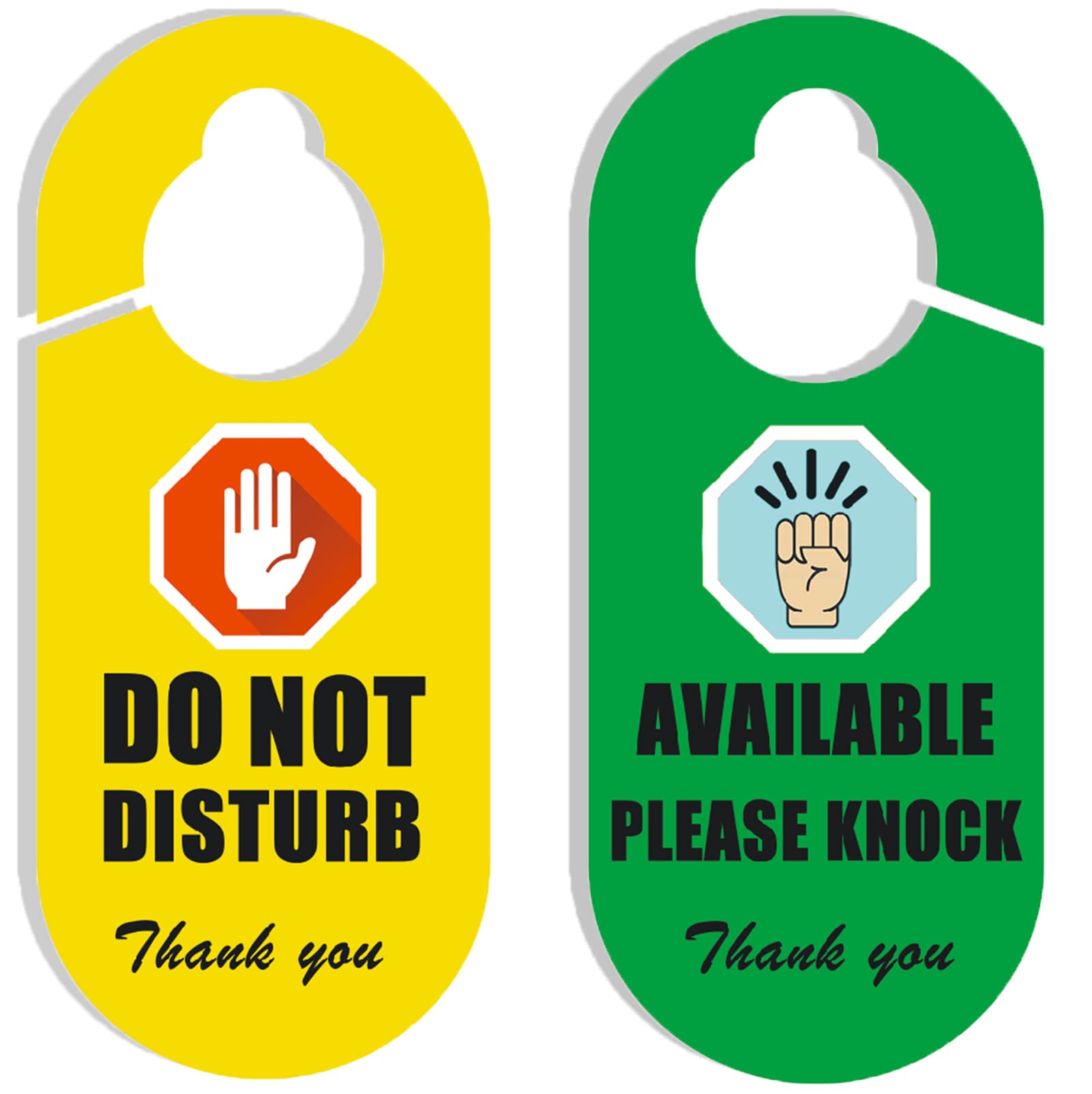 Do Not Disturb Door Hanger Sign, 2 Pack Do Not Disturb Sign, Double-Sided Door Sign, Do Not Disturb' And 'Available- Please Kn