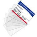 Fabmaker New Medicare Card Protector, 6 Pack Plastic Card Holder For Wallet Single 12 Mil Business Card Sleeve Waterproof Cards