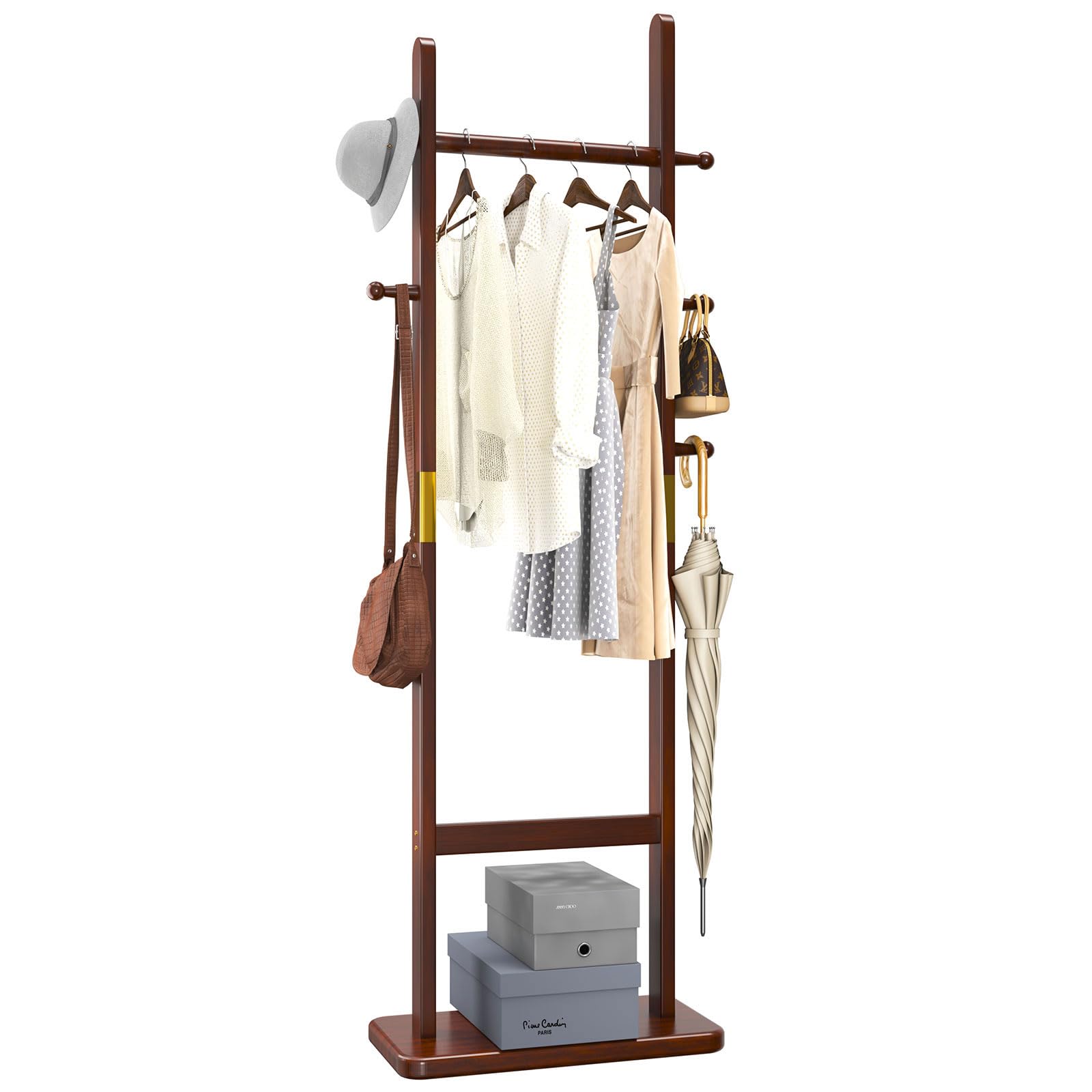 Aibiju Coat Rack Tree Stand with Very Sturdy Base, Freestanding Small Clothes Rack Heavy Duty, Garment Hanging Racks for Kids an
