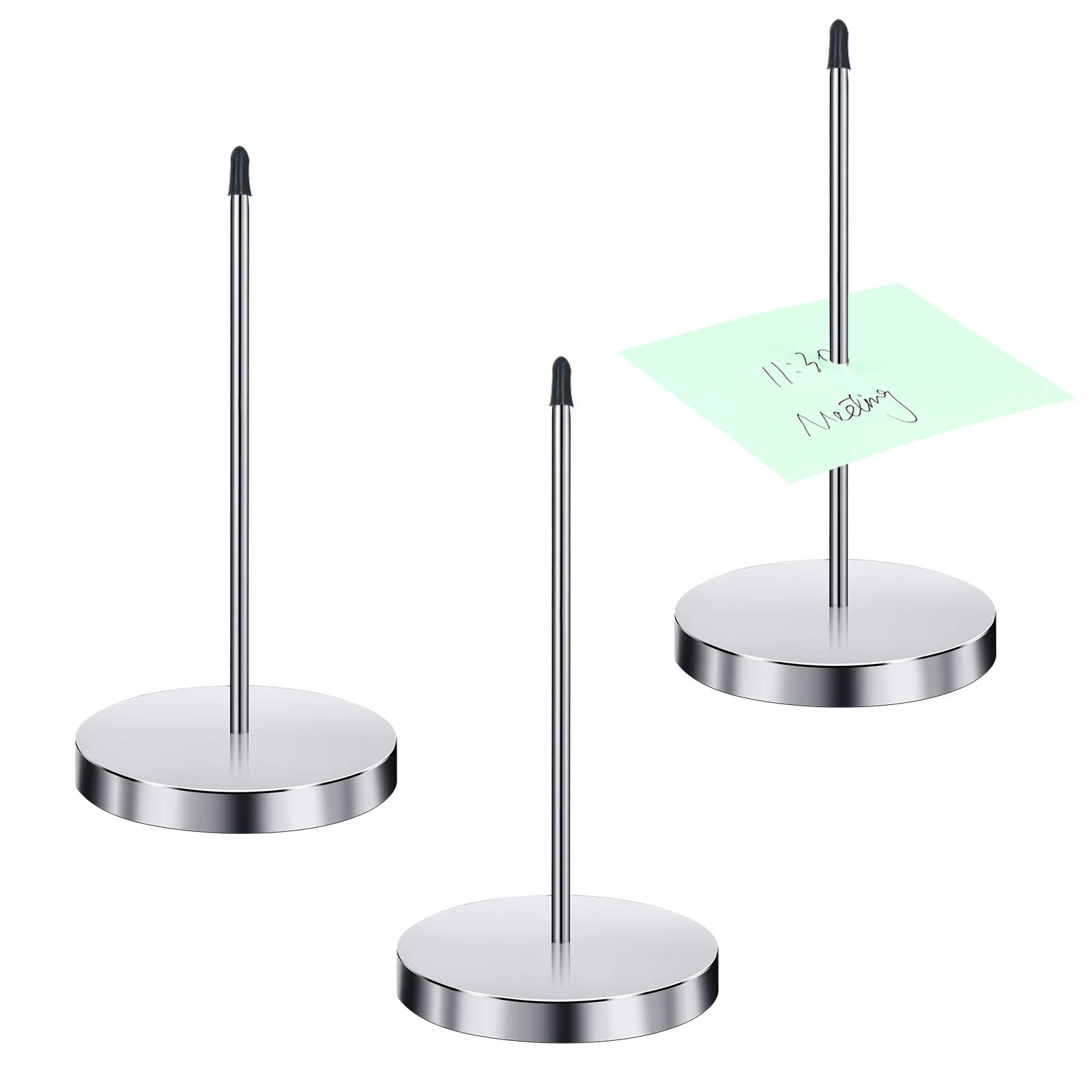 3 Pcs Desk Paper Receipt Holder Spike 5.5 Inch Stainless Steel Check Bill Fork Ticket Stabber For Restaurant Memo Holder Spike S