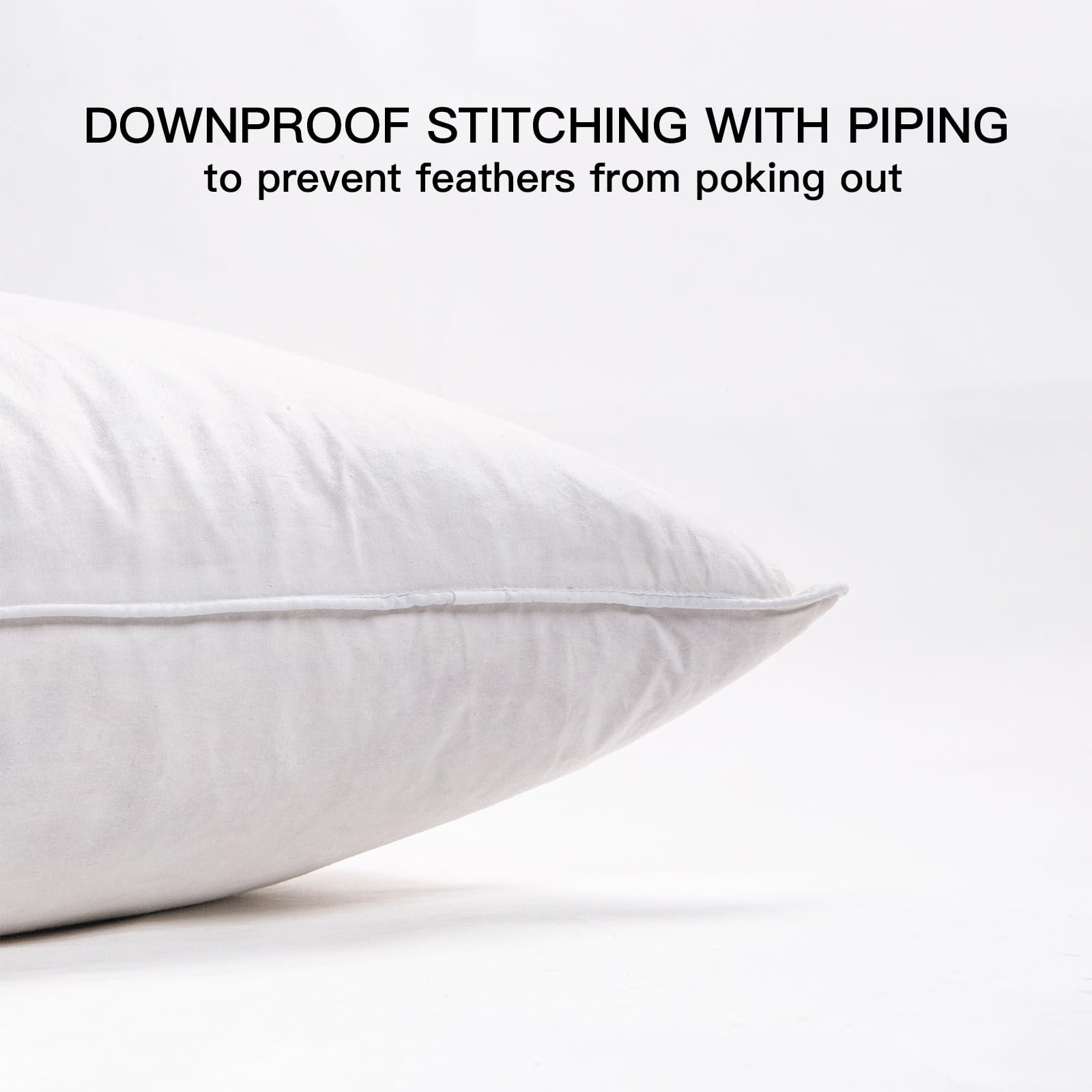 Ant-Home 12''X20'' Pillow Inserts Soft Feather Pillow Set Of 2 Indoor Decorative Sofa Down Pillows Bed Pillows Couch Pillow