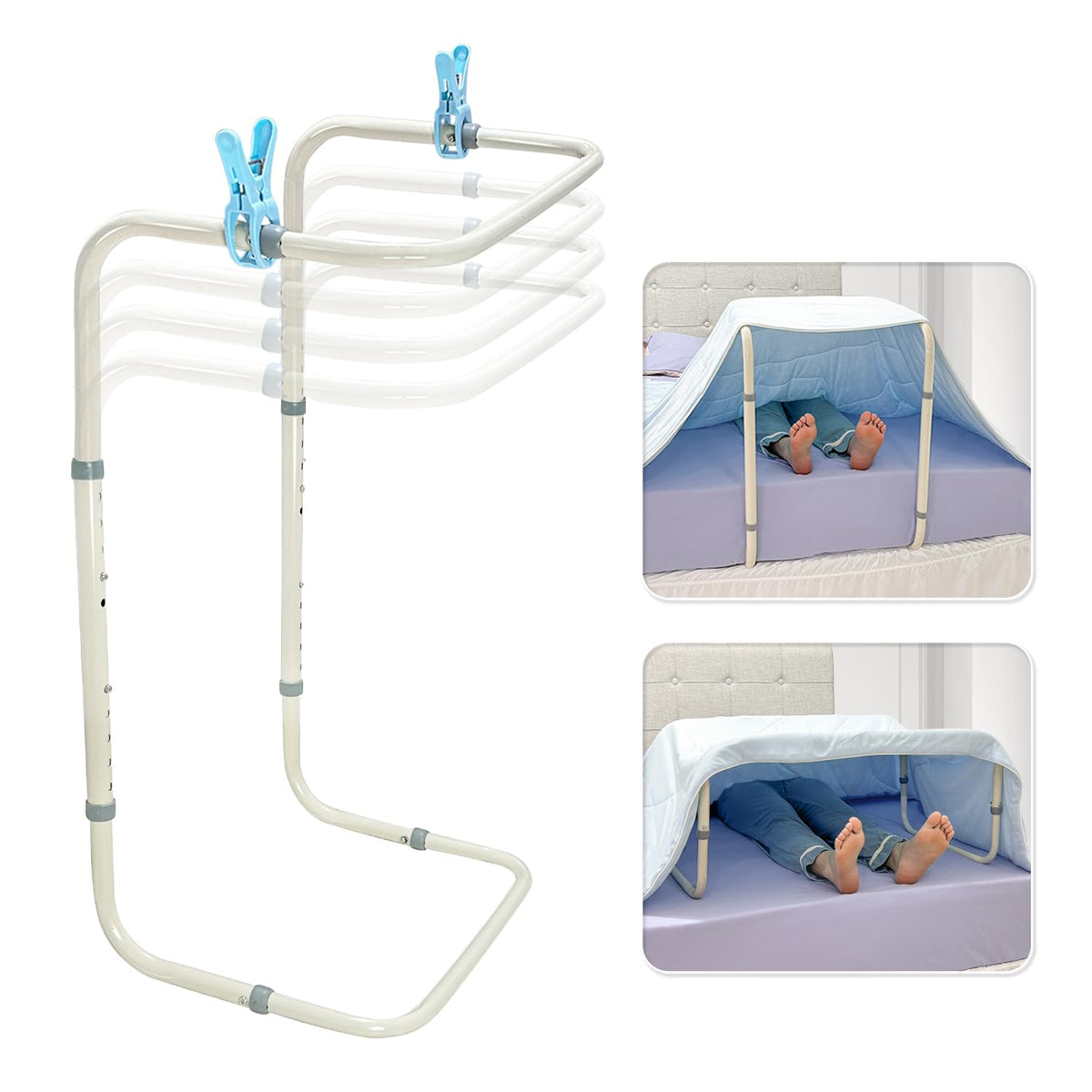 Blanket Lifter Foot Cradle Lift Bar For Feet Adjustable Blanket Support Lifters Holder Bed Foot Tent Blankets Riser Sheet Raiser
