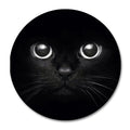 Smooffly Cat Mouse Pad, Cute Black Cat Face Mousepad With Rubber 20Cm