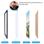 Hukonhep 5X9 Black Picture Frames, Photos Frame With Plexiglass, Wall Gallery Photo Frames, Horizontal And Vertical For Wall Mou