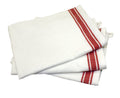 Aunt Marthas 18-Inch by 28-Inch Package of 3 Vintage Dish Towels,Cotton, Red Striped