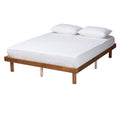 Baxton Studio Winston Bed Frame, Queen, Walnut Brown