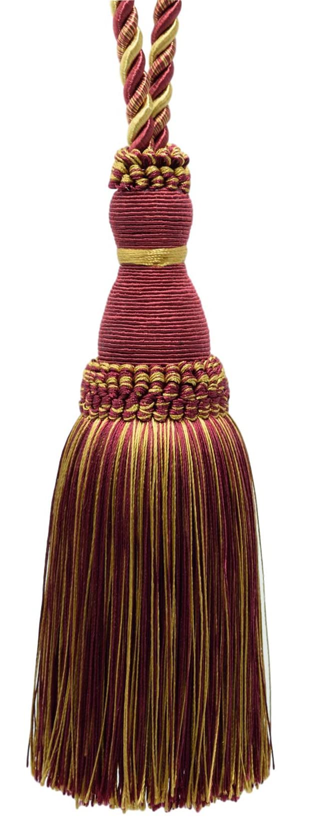 Beautiful Large 8'' (20Cm) Tassel (Kth8) Olive Garden Green Multicolor #010 (Yellow Green, Sage Green, Olive Green, Off White) I