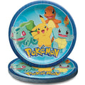 Round Multicolor Pokemon Paper Plates (Pack of 8) - 9, Disposable Plates for Birthday Party Supplies, Themed Party, Baby Shower,