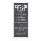 Stupell Home D  cor Kitchen Rules Chalkboard Look Kitchen Wall Plaque, 7 x 0.5 x 17, Proudly Made in USA