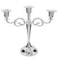 Viscacha 3 Candle Metal Candelabra Candlesticks Holder for Formal Events, Wedding, Church, Holiday D  cor, Halloween - Taper Can