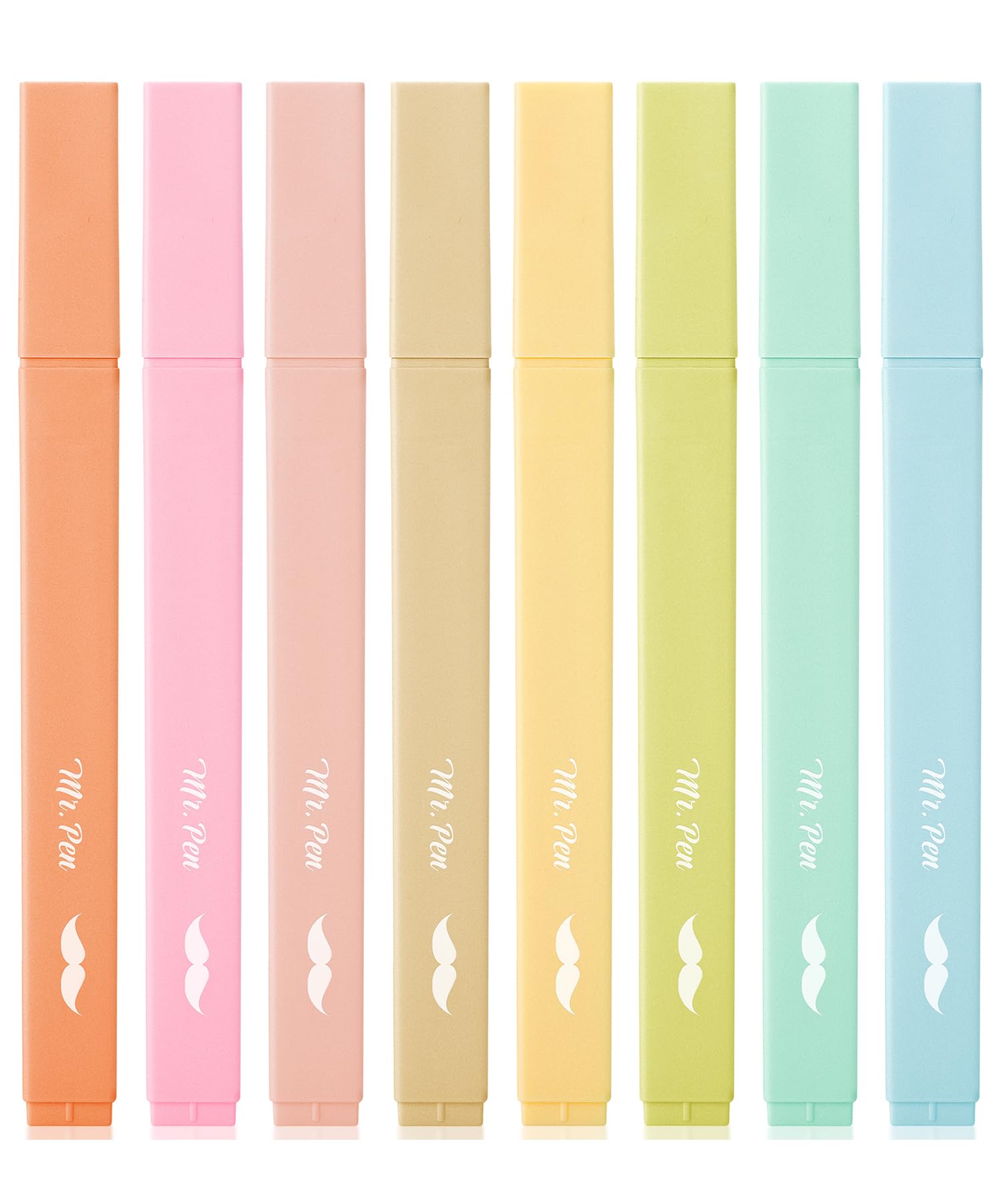 Mr. Pen- Aesthetic Highlighters, 8 Pcs, Chisel Tip, Pastel Colors, Cute Assorted Colors, Bible Highlighters And Pens No Bleed Fo